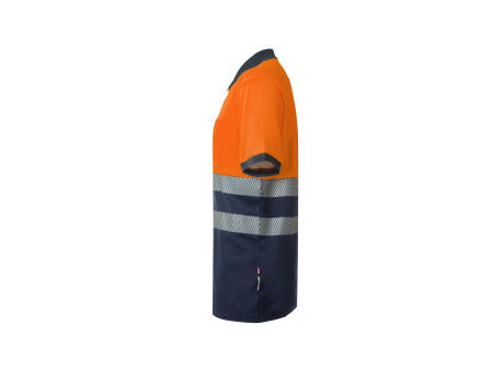 VL ACHELOUS. Zweifarbiges Piqué-Poloshirt (150g/m²) mit kurzen Ärmeln, aus Baumwolle (55%) und Polyester (45%)