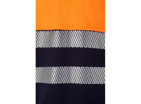 VL ACHELOUS. Zweifarbiges Piqué-Poloshirt (150g/m²) mit kurzen Ärmeln, aus Baumwolle (55%) und Polyester (45%)