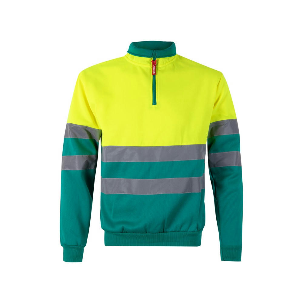 VL THOR. Zweifarbiges Sweatshirt (300g/m²) aus Polyester-Fleece (100%)