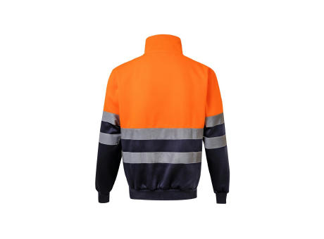 VL THOR. Zweifarbiges Sweatshirt (300g/m²) aus Polyester-Fleece (100%)