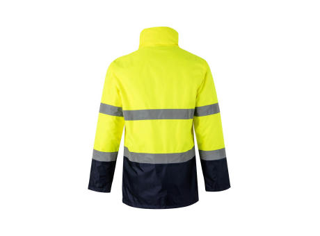 VL THEMIS. Zweifarbiger Parka (190g/m²), aus Polyester (100%), mit PU-Beschichtung