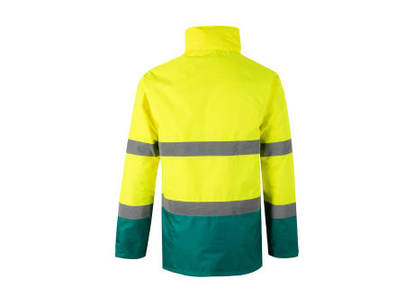 VL THEMIS. Zweifarbiger Parka (190g/m²), aus Polyester (100%), mit PU-Beschichtung