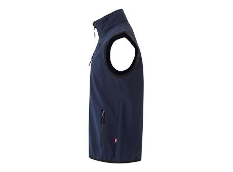 VL VARUNA. Softshell-Weste (280 g/m²), mit Polarfutter, aus Polyester (94 %) und Elastan (6 %)