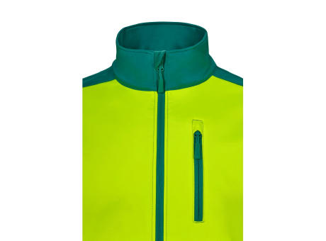 VL HESTIA. Zweifarbige Softshell-Jacke (280 g/m²) aus Polyester (96 %) und Elastan (4 %)
