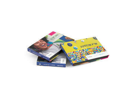 PIN & DOMING SHOWCASE. Mustermappe 2 in 1 Pin und Doming