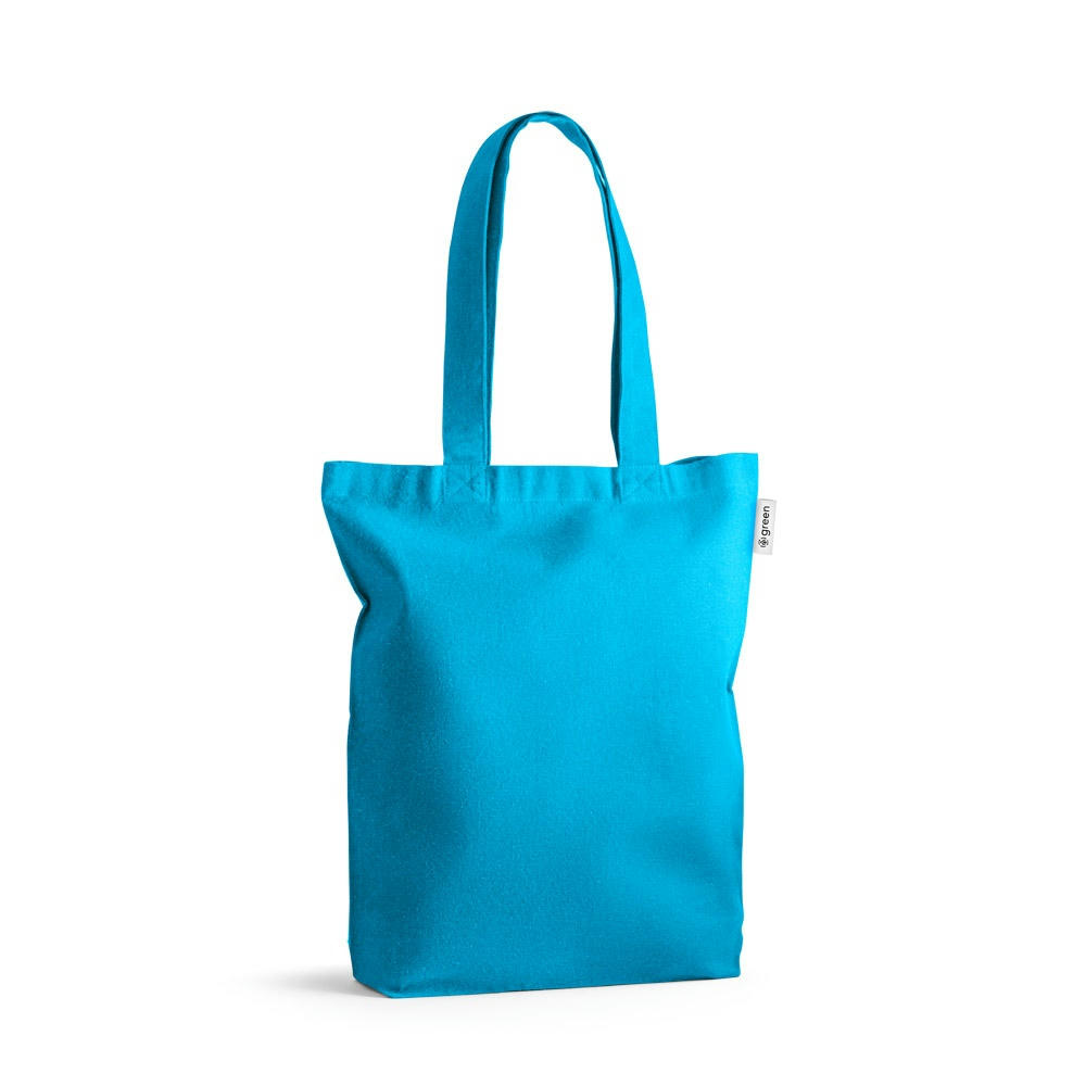 MERIDA. Tragetasche (220 g/ m²) aus Baumwolle (50%), recycelter Baumwolle (30%) und polyester (20% rPET)