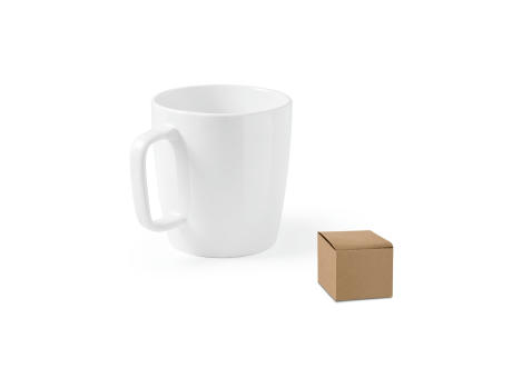 DHONI WHITE. Keramik-Becher 450 mL