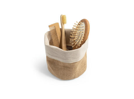 DUCASSE. Mehrzweckbeutel aus Jute (260g/m²) und Baumwolle (120g/m²)