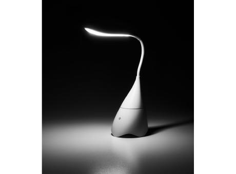 GRAHAME. Tragbare Schreibtischlampe mit Lautsprecher und 5 Stunden Akkulaufzeit aus Recyceltes ABS (100% rABS)