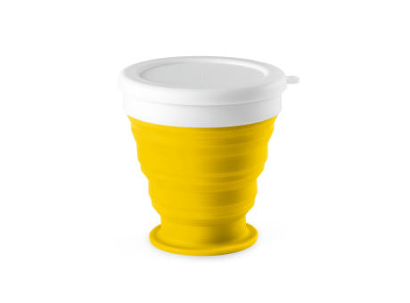 ASTRADA. faltbarer Reisebecher aus Silikon und PP 250 ml