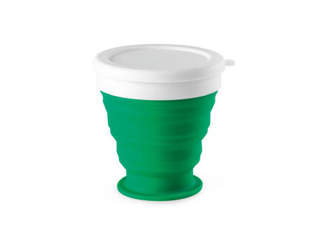 ASTRADA. faltbarer Reisebecher aus Silikon und PP 250 ml
