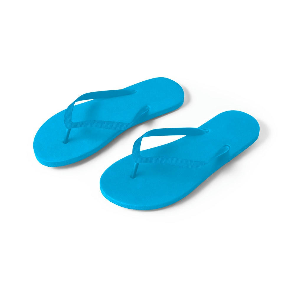 MAUPITI L / XL. Bequeme Zehensandalen mit PE-Sohle und PVC-Riemen
