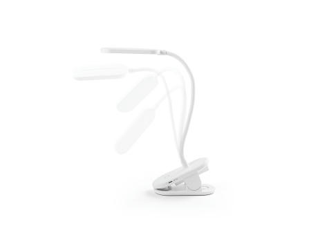 NESBIT II. Tragbare Schreibtischlampe mit Clip und 30 Stunden Betriebsdauer aus 65 % rABS
