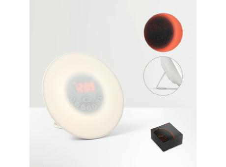 SOLEIL. Wecker mit gelbem Licht