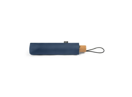 RIVER. Faltbarer Regenschirm aus recyceltem Polyester (100% rPET) 190T Pongé mit automatischer Öffnung und Schließung