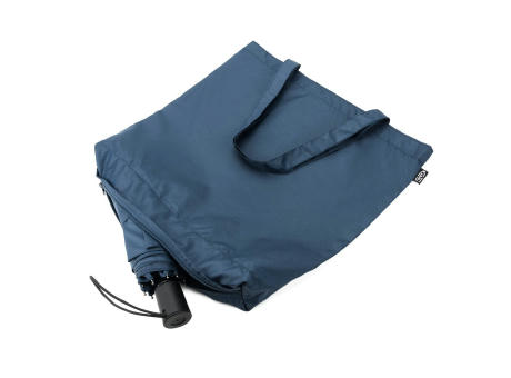 SKYLAR. 2-in-1-Regenschirm mit Einkaufstasche inklusive. Dieser ist aus recyceltem Polyester