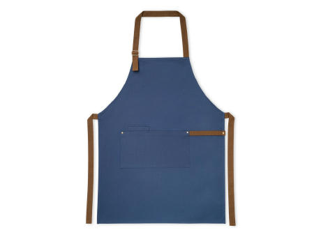 VESPER. Schürze aus 100% Canvas-Baumwolle (300 g/m²) mit Metalldetails