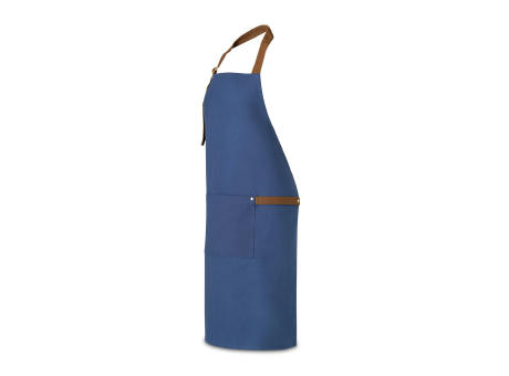 VESPER. Schürze aus 100% Canvas-Baumwolle (300 g/m²) mit Metalldetails
