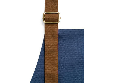 VESPER. Schürze aus 100% Canvas-Baumwolle (300 g/m²) mit Metalldetails