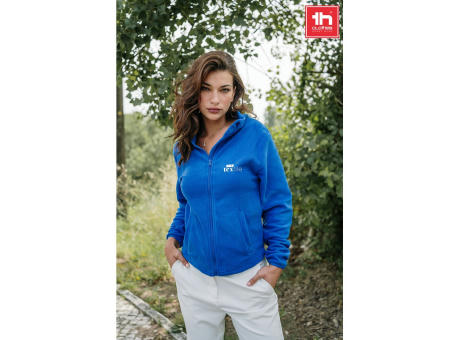 THC HELSINKI WOMEN. Polarfleecejacke aus Polyester mit Gürtel für Damen