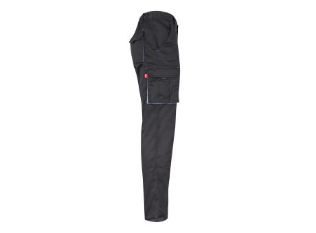 VL FIDES. Zweifarbige Stretch-Hose mit mehreren Taschen (240 g/m²), aus Baumwolle (46 %), EME (38 %) und Polyester (16 %)