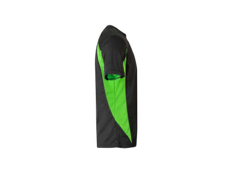 VL SLAYER. Zweifarbiges technisches T-Shirt mit Bird-Eye-Design (160 g/m²), aus Polyester (100%)