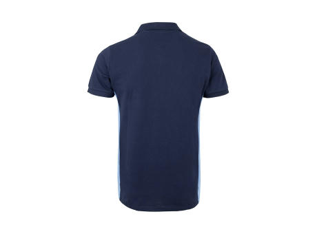 VL SUPAY. Zweifarbiges Piqué-Poloshirt (180 g/m²), kurzärmelig, aus Baumwolle (60%) und Polyester (40%)