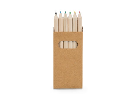 BIRD. Buntstift Schachtel mit 6 Buntstiften