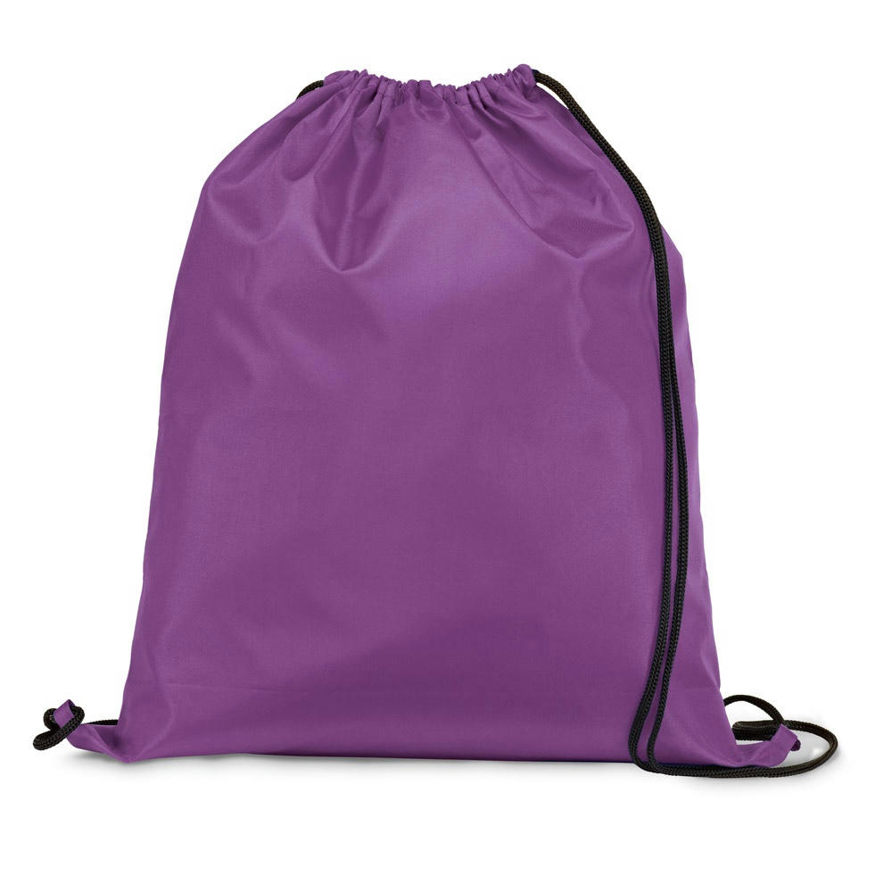 CARNABY. 210D Rucksacktasche mit schwarzen Zugbändern