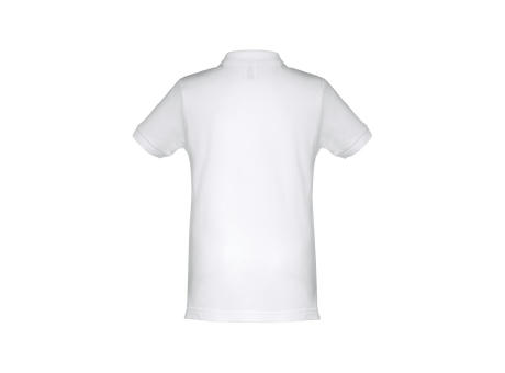 THC ADAM KIDS WH II. Kurzärmeliges Poloshirt für Kinder (unisex). Farbe Weiß