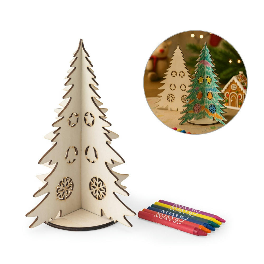 PINERY. Zerlegbarer Weihnachtsbaum aus Holz zum Bemalen