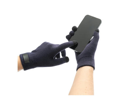 BURROW. Handschuhe aus recyceltem Polyester (100% rPET), mit Tastspitzen
