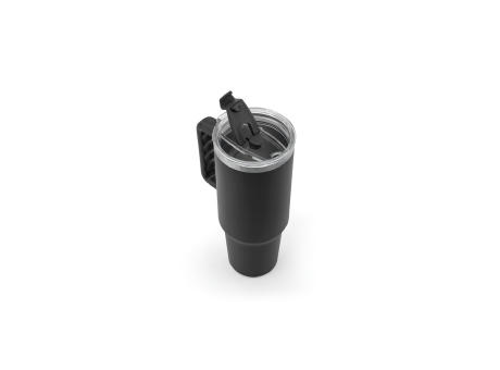 JOYNER XL. Grosser Reisebecher aus Edelstahl (91 % recycelt) mit vakuumisolierter Doppelwand und matter Oberfläche 1300 ml