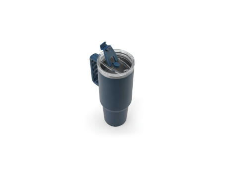 JOYNER XL. Grosser Reisebecher aus Edelstahl (91 % recycelt) mit vakuumisolierter Doppelwand und matter Oberfläche 1300 ml