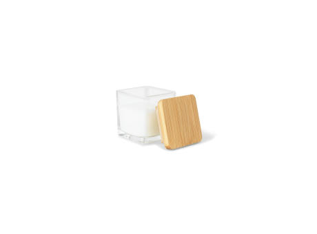 ESSENCE. Duftkerze, 50 g, im Glasbecher mit Bambusdeckel