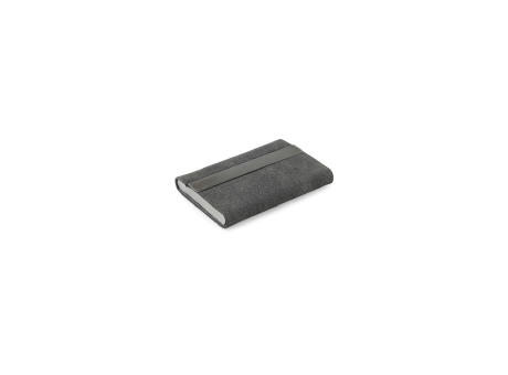 VAUGHN. Set bestehend aus einem Kartenhalter und einem Schlüsselhalter, beide aus Metall und recyceltem Polyester (30% rPET)