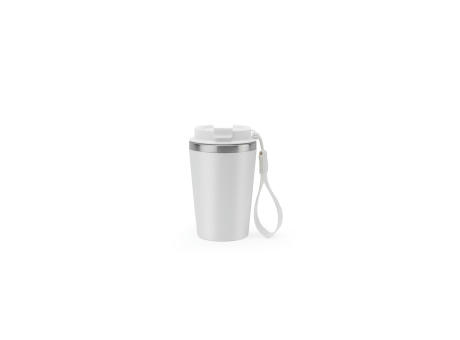 SPITZ. Reisebecher aus Edelstahl (90% rSS) mit doppelter Wand und matter Oberfläche 460 ml
