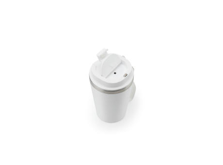 SPITZ. Reisebecher aus Edelstahl (90% rSS) mit doppelter Wand und matter Oberfläche 460 ml