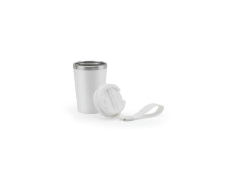 SPITZ. Reisebecher aus Edelstahl (90% rSS) mit doppelter Wand und matter Oberfläche 460 ml