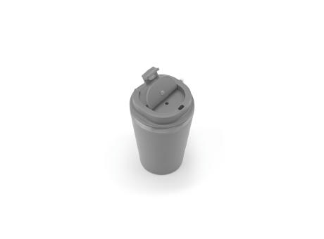 SPITZ. Reisebecher aus Edelstahl (90% rSS) mit doppelter Wand und matter Oberfläche 460 ml