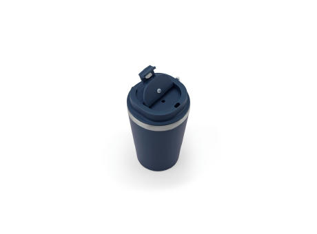 SPITZ. Reisebecher aus Edelstahl (90% rSS) mit doppelter Wand und matter Oberfläche 460 ml