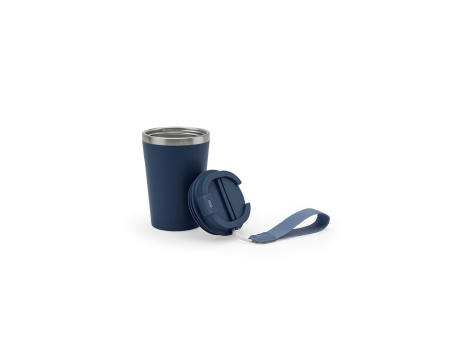 SPITZ. Reisebecher aus Edelstahl (90% rSS) mit doppelter Wand und matter Oberfläche 460 ml