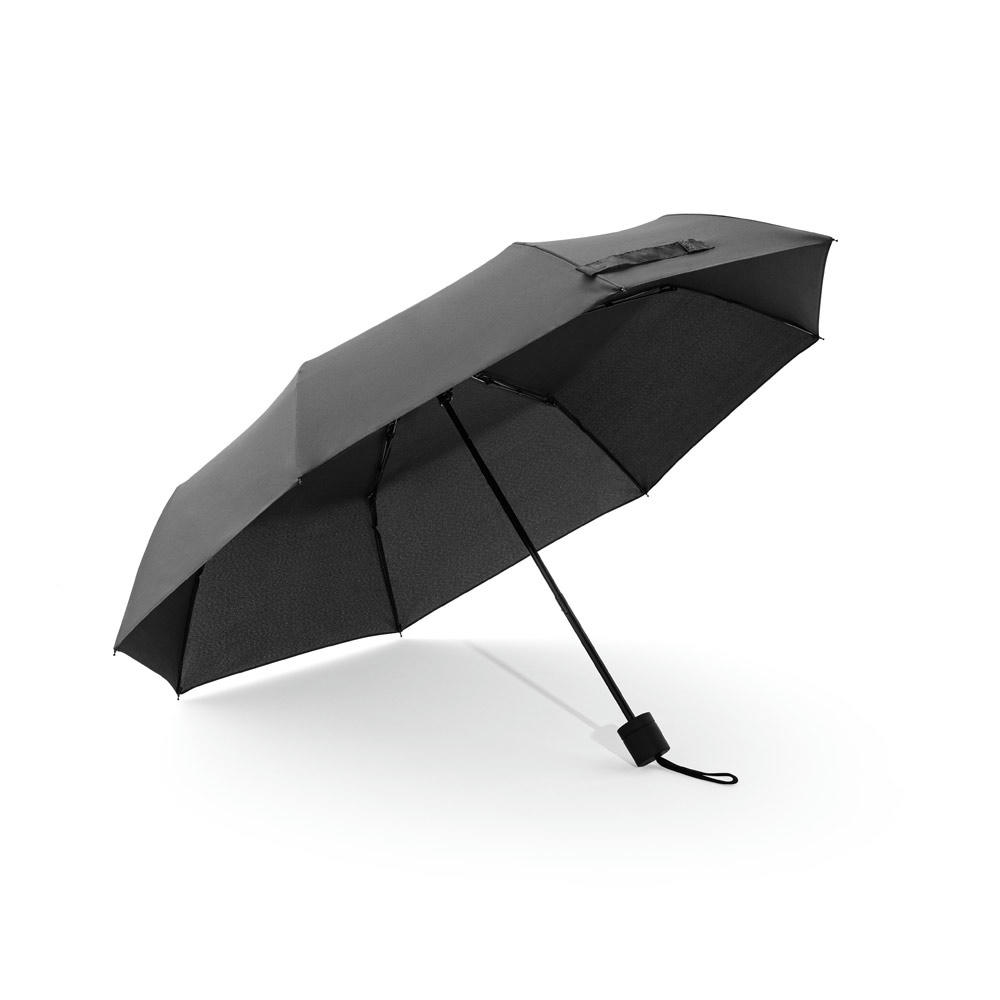 AIDEN. Regenschirm 21", aus recyceltem Polyester (100% rPET) Pongee 190T, in 3 Teile faltbar