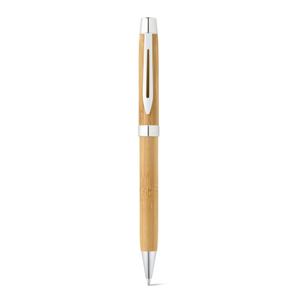 BAHIA II. Bamboo Kugelschreiber mit Clip und Drehmechanik
