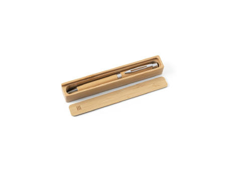 BAHIA II. Bamboo Kugelschreiber mit Clip und Drehmechanik