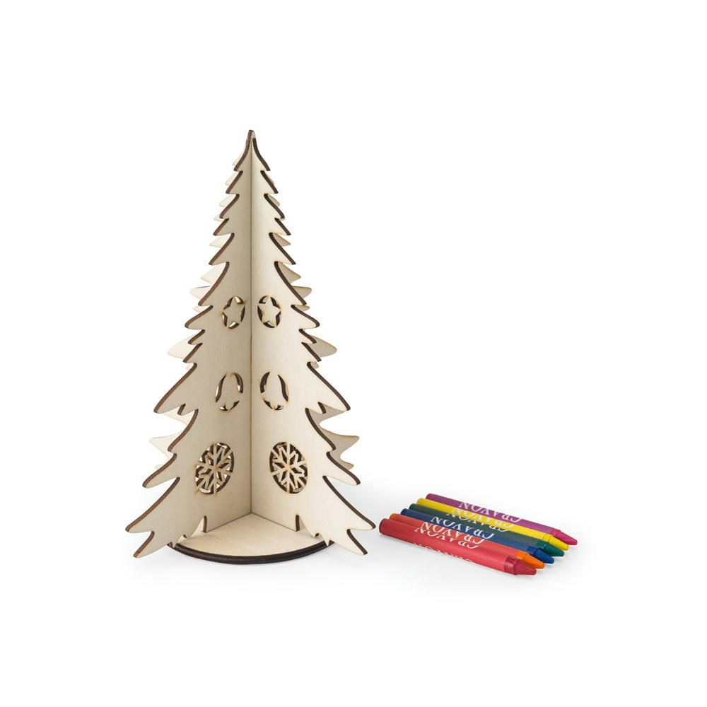PINERY. Zerlegbarer Weihnachtsbaum aus Holz zum Bemalen