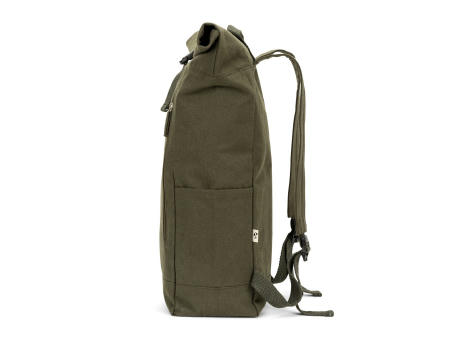 SAINT. Roll-Top-Rucksack aus recyceltem Baumwolle und recyceltem Polyester (380 g/m²)
