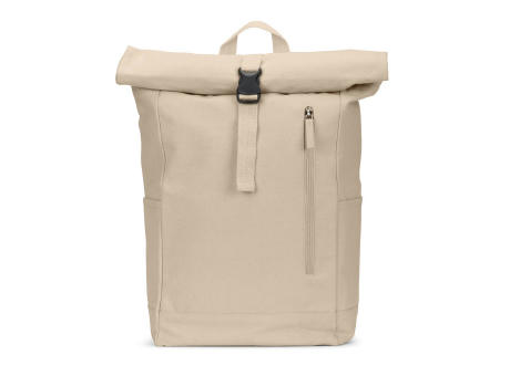 SAINT. Roll-Top-Rucksack aus recyceltem Baumwolle und recyceltem Polyester (380 g/m²)