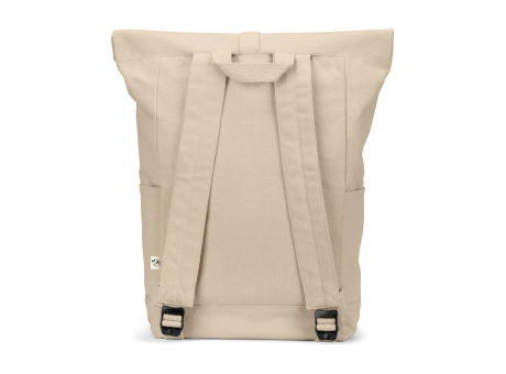 SAINT. Roll-Top-Rucksack aus recyceltem Baumwolle und recyceltem Polyester (380 g/m²)