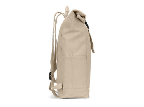 SAINT. Roll-Top-Rucksack aus recyceltem Baumwolle und recyceltem Polyester (380 g/m²)